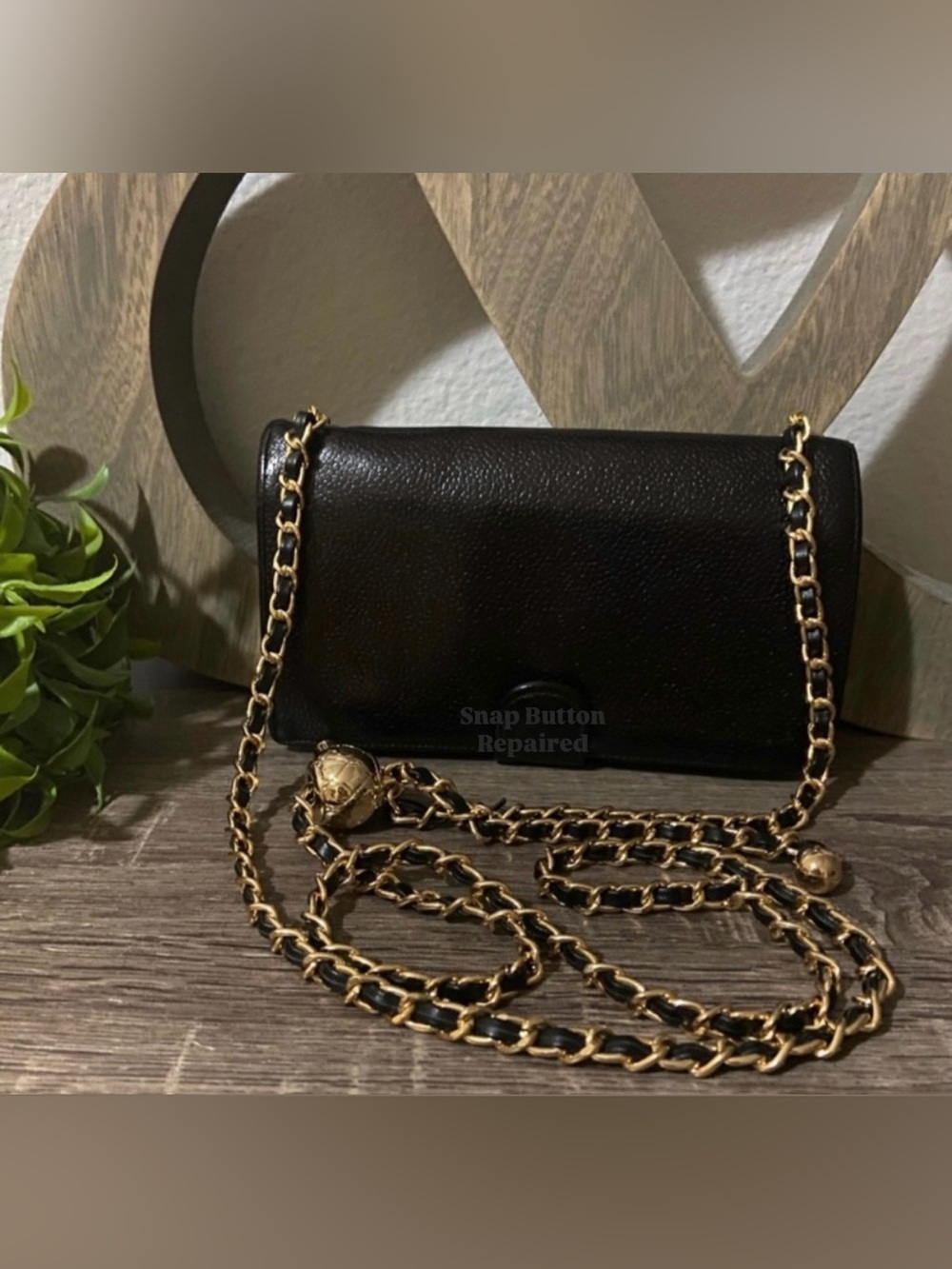 🖤⚜️Chanel Timeless Wallet Crossbody Shoulder Chain Pearl Crush Style Adjustable - Picture 4 of 15